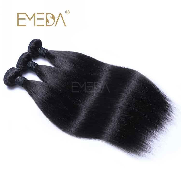 Brazilian Virgin Human Hair Bundle Double Weft Straight Hair Weave Soft Hair  LM316